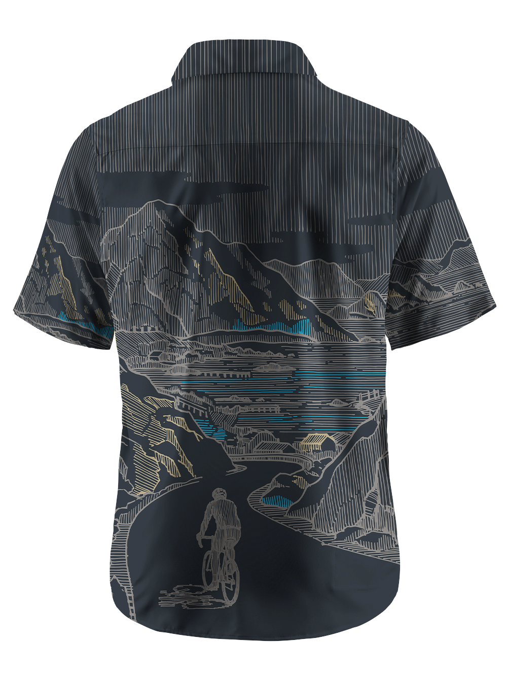 Orionride The Journey Begins Zipper Pockets Ultra Lightweight Short Sleeves Gravel Shirt