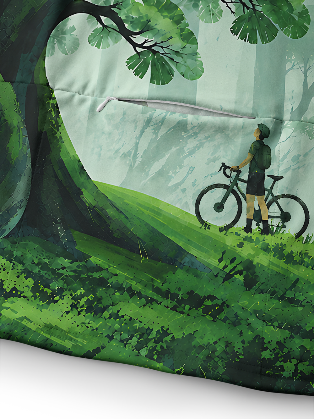 Orionride Forest Sanctuary Long Sleeve Cycling Hoodie Shirt