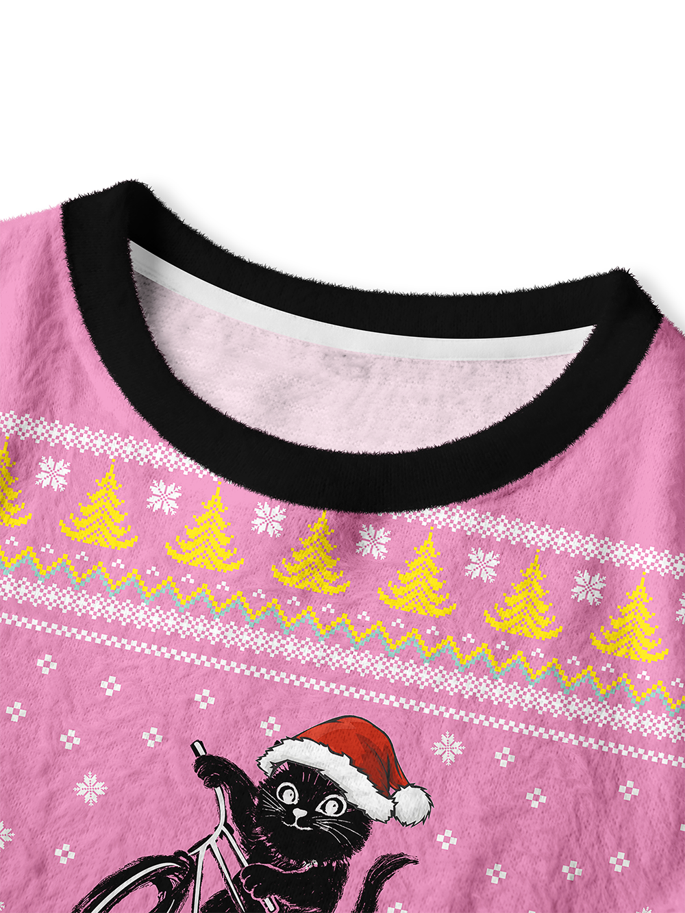 Orionride Christmas Kitten Women's Crop Sweaters