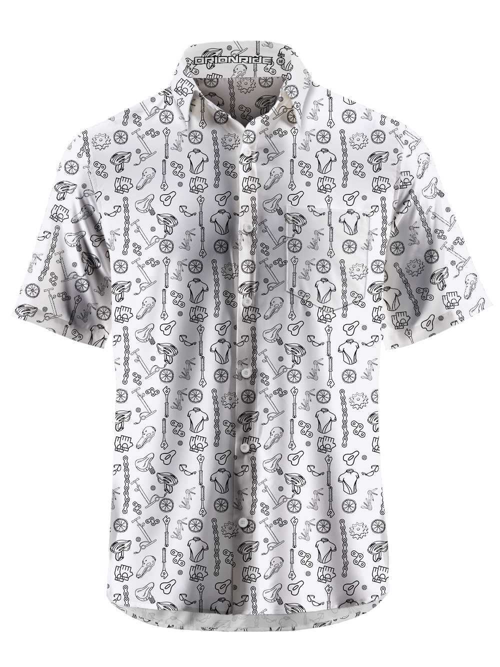 Orionride The Story Of Parts Zipper Pockets Ultra Lightweight Short Sleeves Gravel Shirt