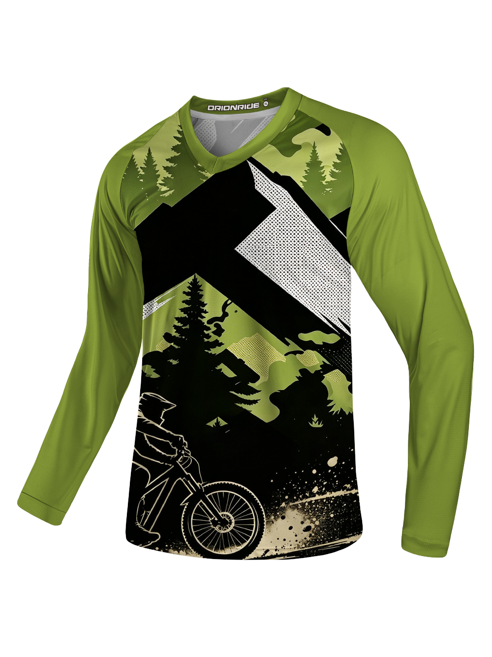 Orionride Geometric Wilderness Long Sleeve Downhill Jersey