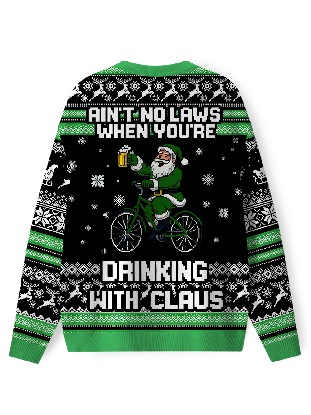 Orionride Drinking With Claus Men's Sweaters