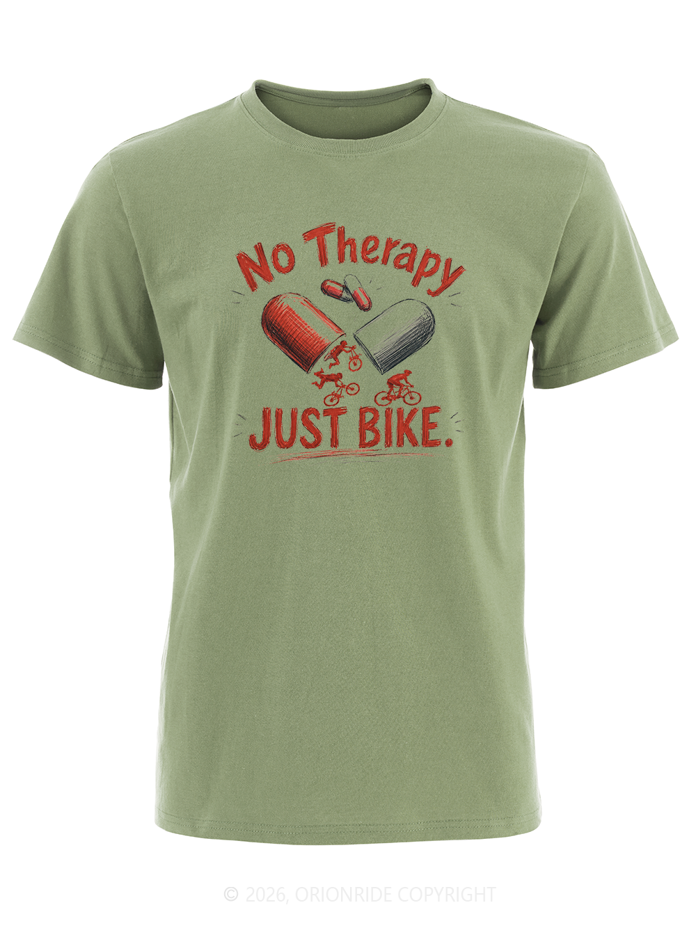 Orionride No Therapy Just Bike Short Sleeves Bike T-Shirt