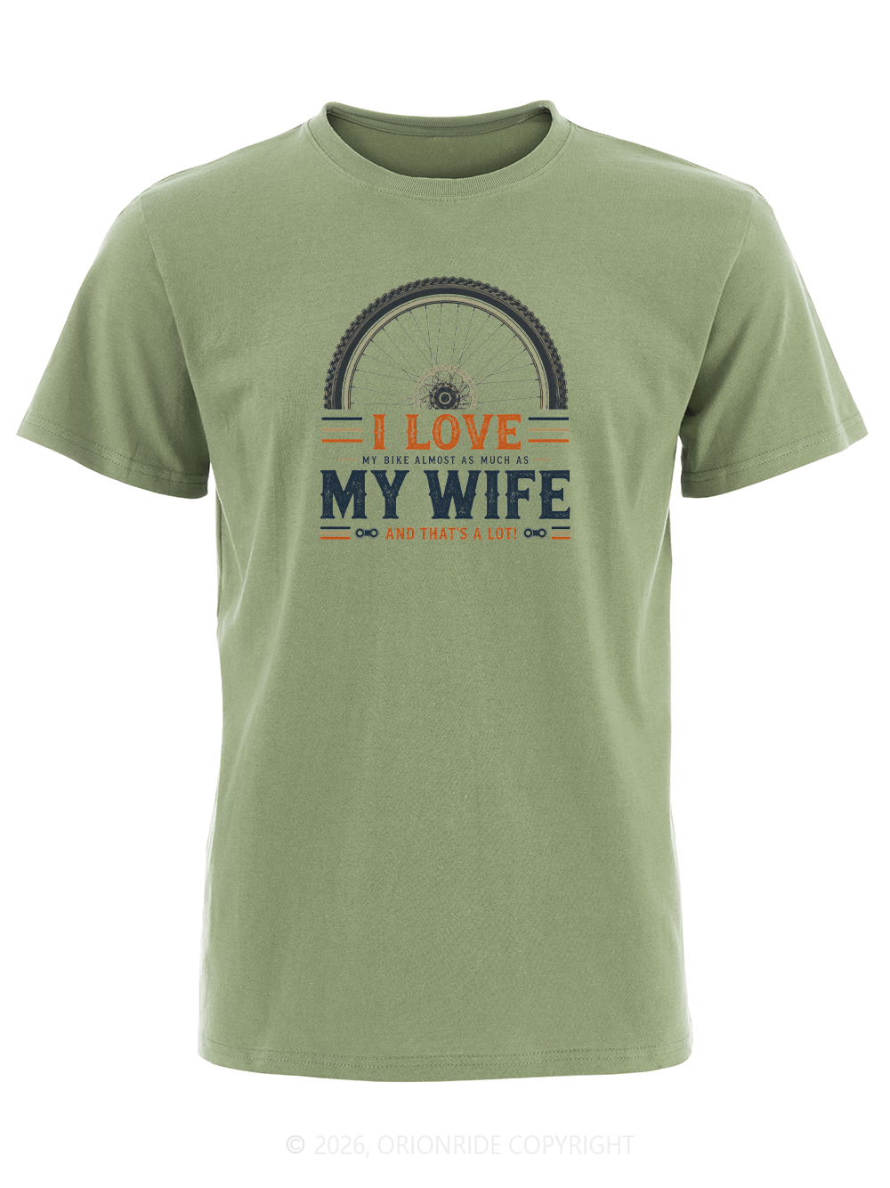 Orionride Wheel Love Words Short Sleeves Bike T-Shirt