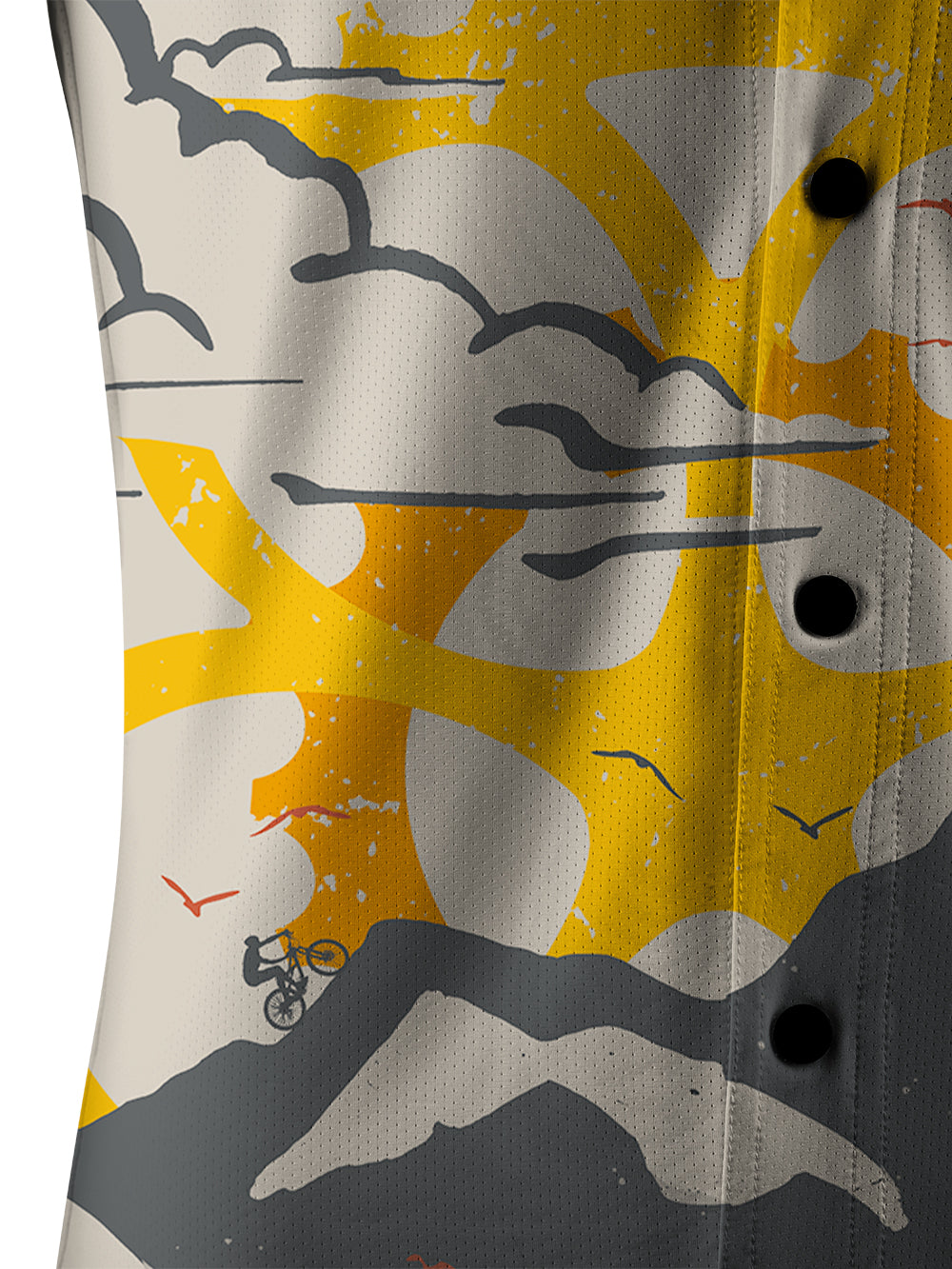 Orionride Mountain Inspired Men's Stretchy Breathable Long Sleeve Gravel Shirt