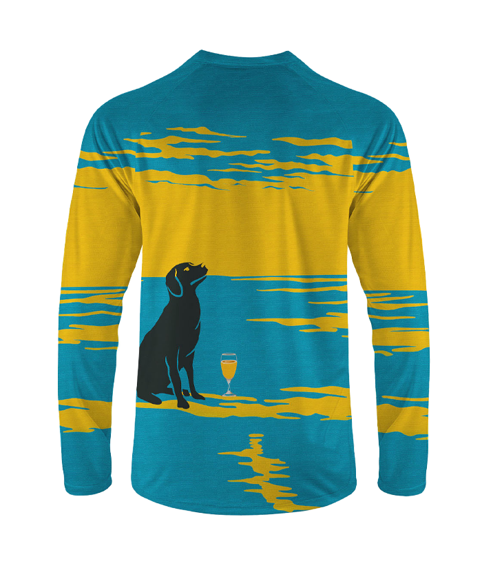 Orionride Labrador on The Beach Long Sleeve Downhill Jersey