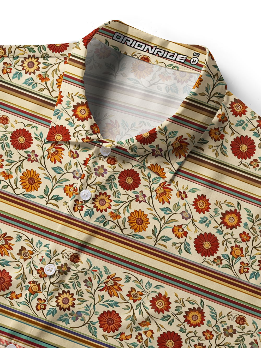 Orionride Red Daisies Zipper Pockets Ultra Lightweight Short Sleeves Women's Gravel Shirt