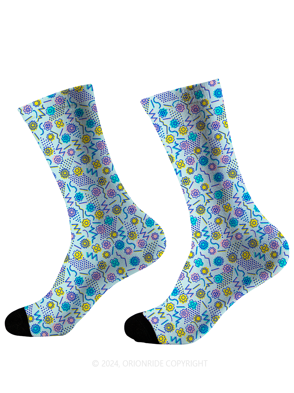 Orionride Colorful Small Parts Cycling Socks