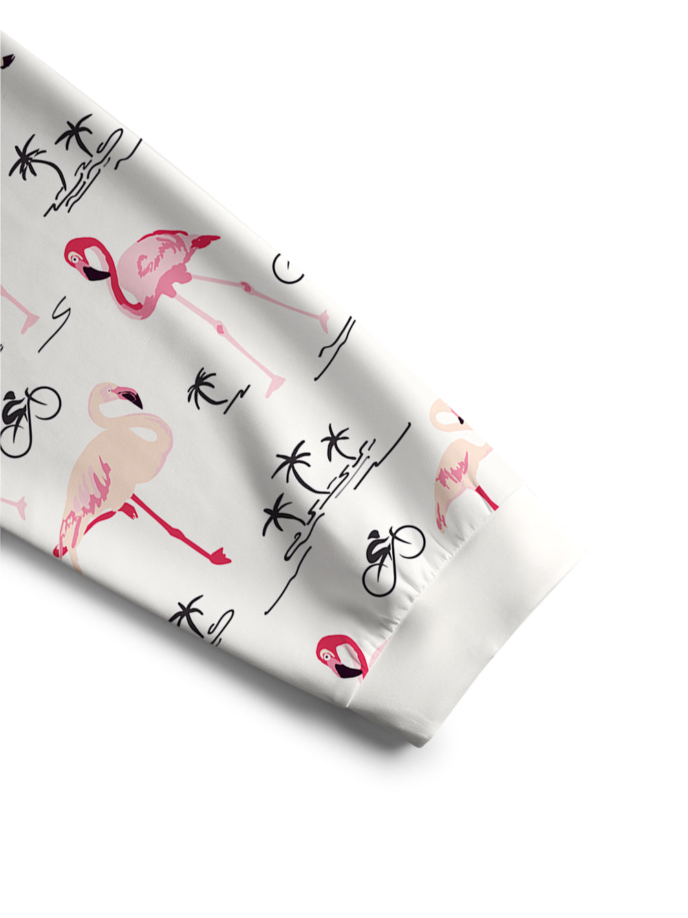 Orionride Pink Flamingo Women's Crew Neck Pullover Sweatshirt