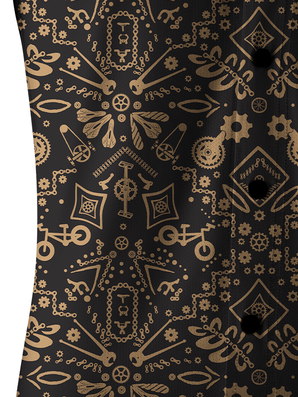 Orionride Golden Parts Men's Stretchy Breathable Long Sleeve Gravel Shirt