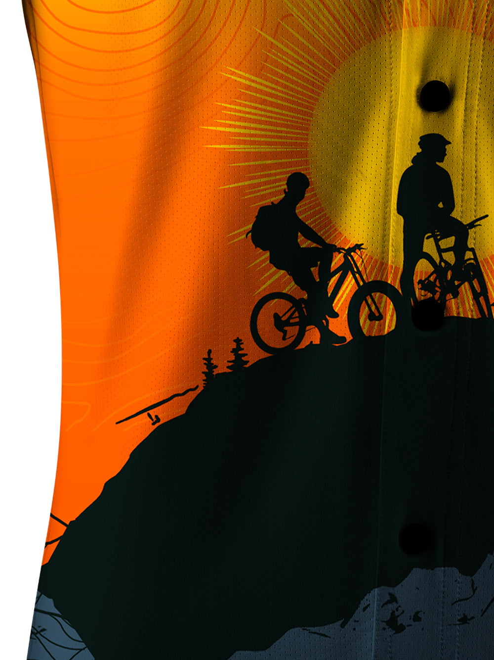 Orionride Sunrise Adventure Men's Stretchy Breathable Long Sleeve Gravel Shirt