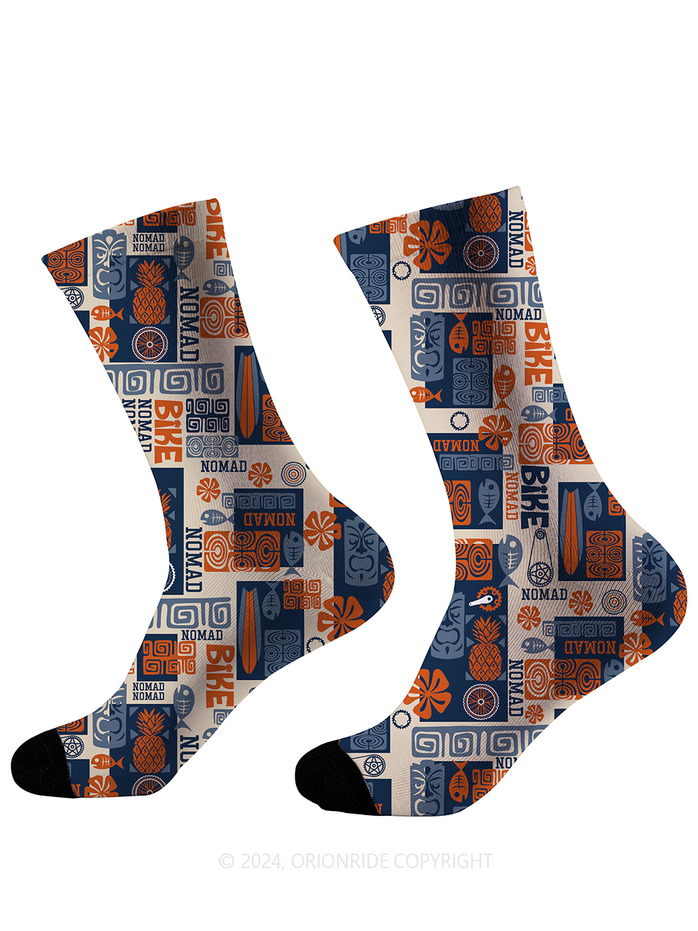 Orionride Retro Ethnic Style Cycling Socks