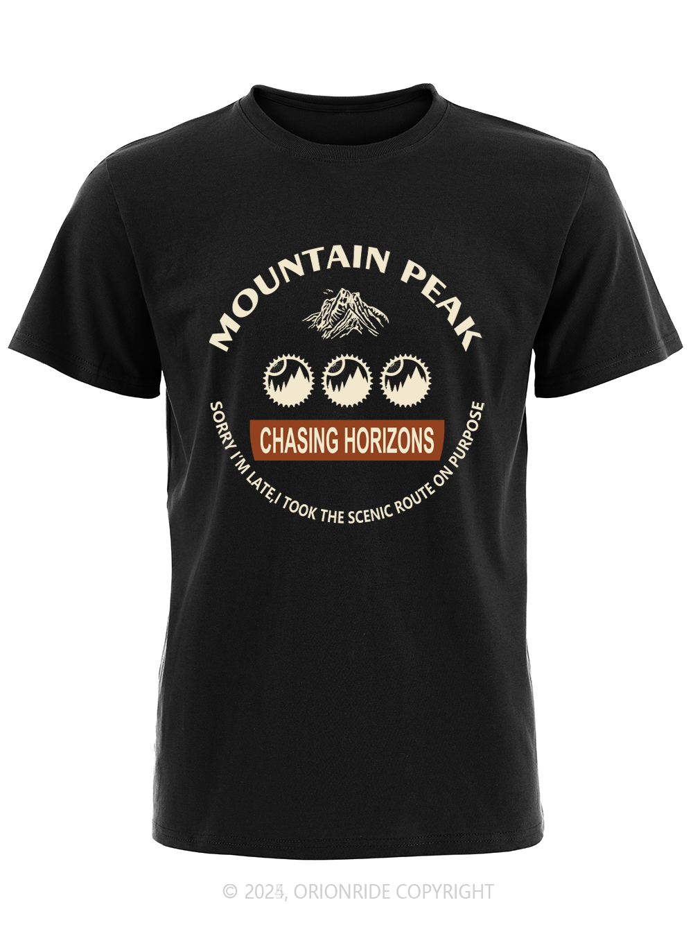 Orionride Mountain Peak Short Sleeves Bike T-Shirt