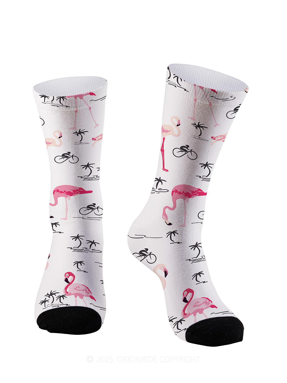 Orionride Pink Flamingo Cycling Socks