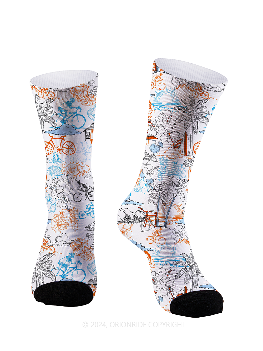 Orionride Hawaiian Style Cycling Socks
