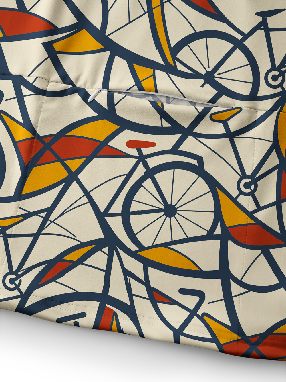 Orionride Bike Geometry Long Sleeve Cycling Hoodie Shirt
