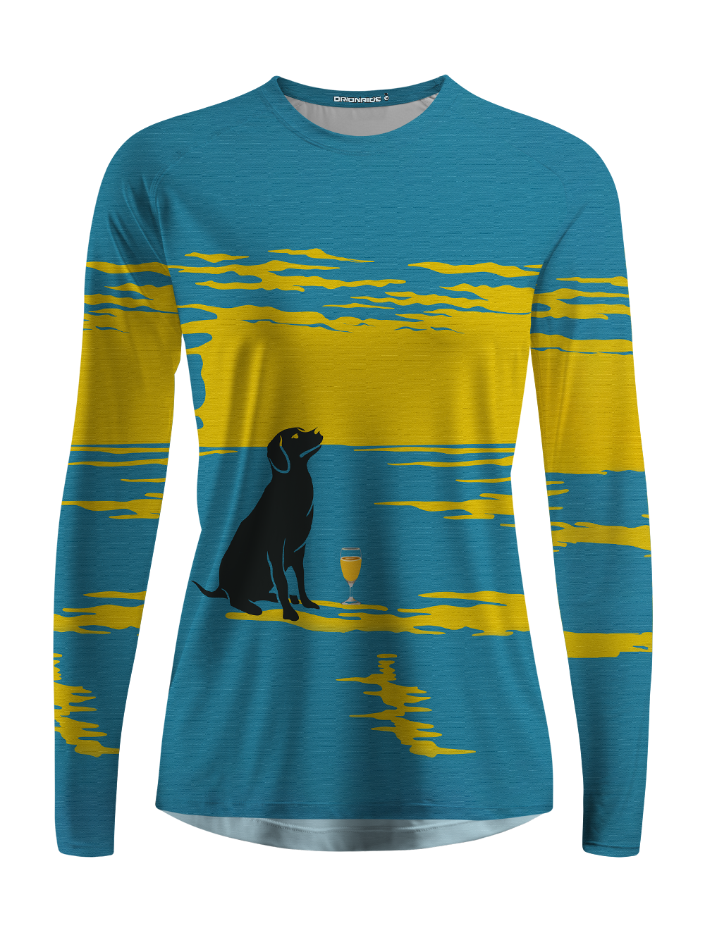 Orionride Labrador on The Beach Women's Quick Dry Downhill Jersey