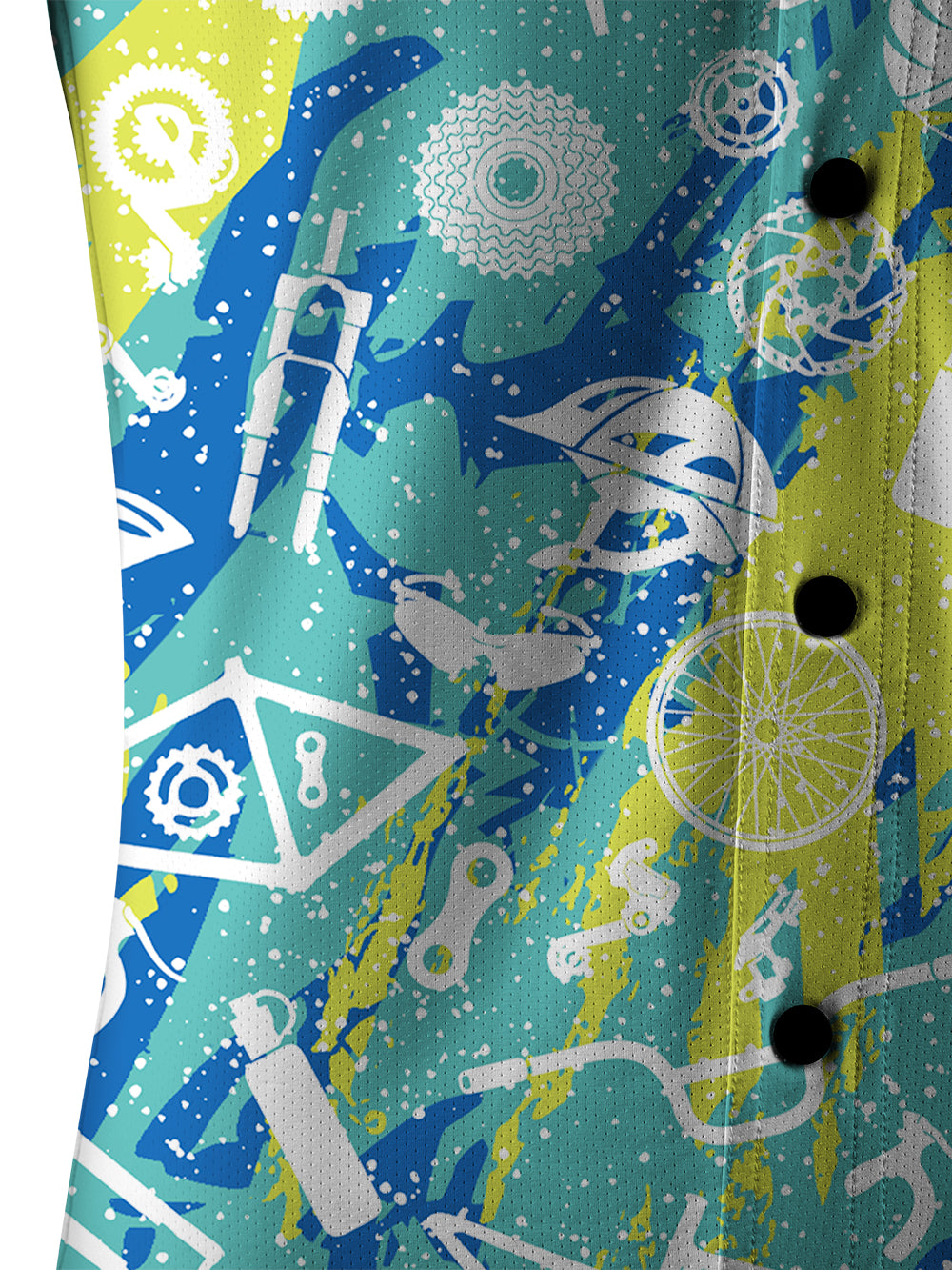 Orionride Graffiti Parts Men's Stretchy Breathable Long Sleeve Gravel Shirt