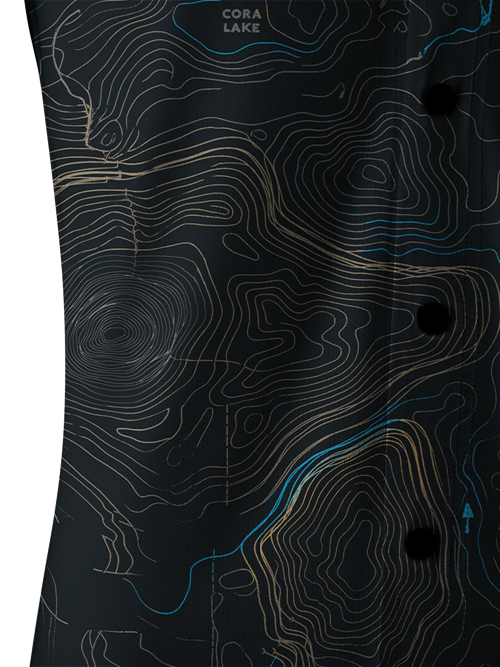 Orionride Panoramic Map Men's Stretchy Breathable Long Sleeve Gravel Shirt