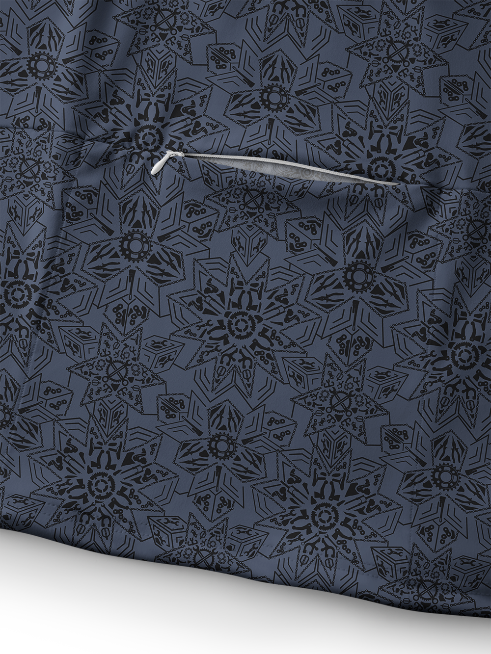 Orionride Snowflake-Shaped Parts Long Sleeve Cycling Hoodie Shirt