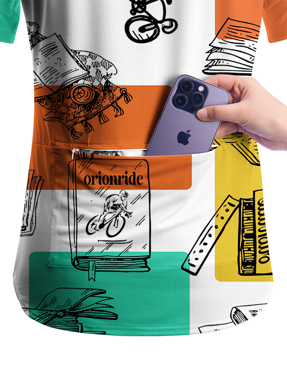 Orionride Books And Cycling Women's Breathable Short Sleeve T-shirt