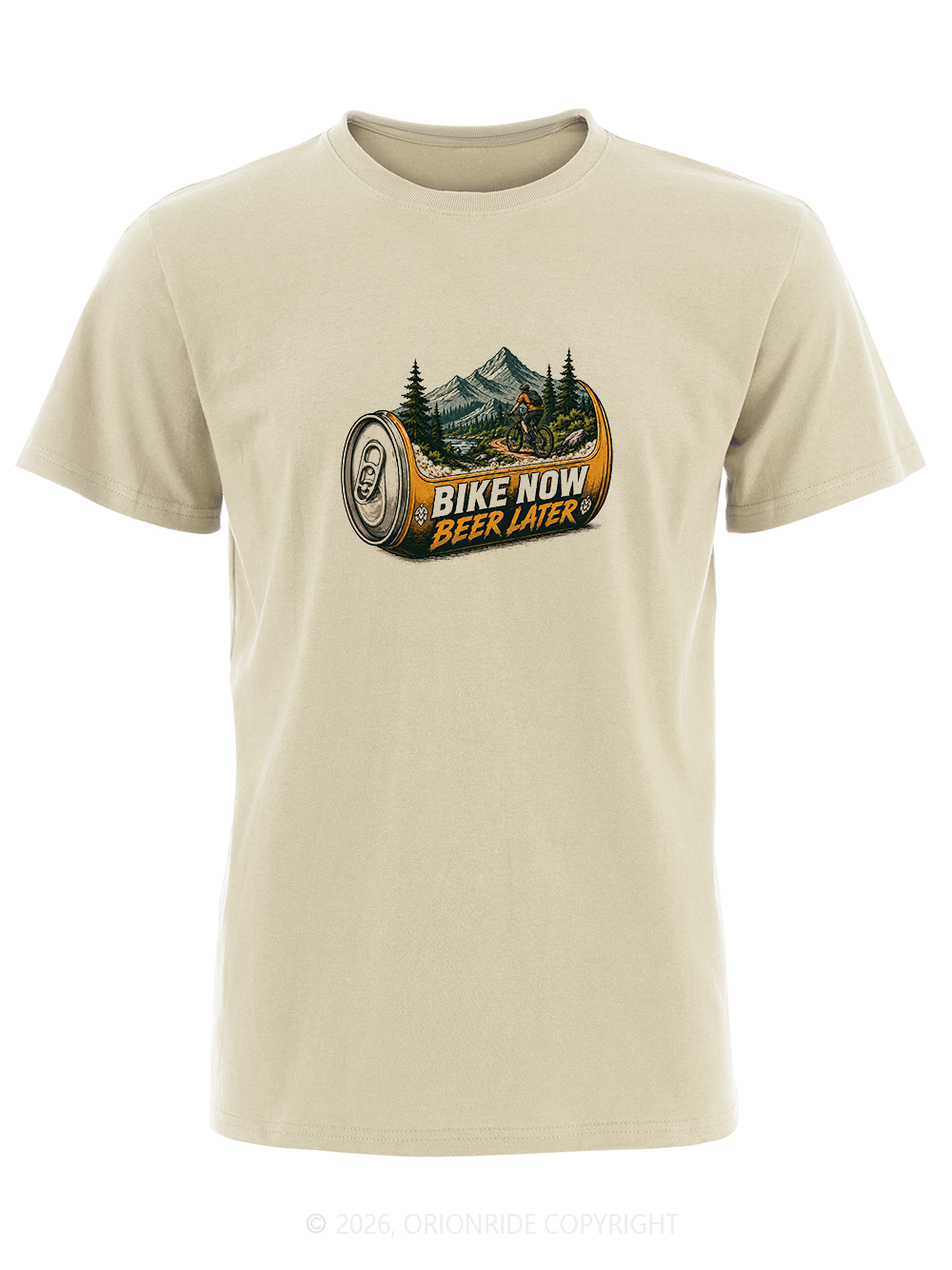 Orionride Beer Cans Short Sleeves Bike T-Shirt