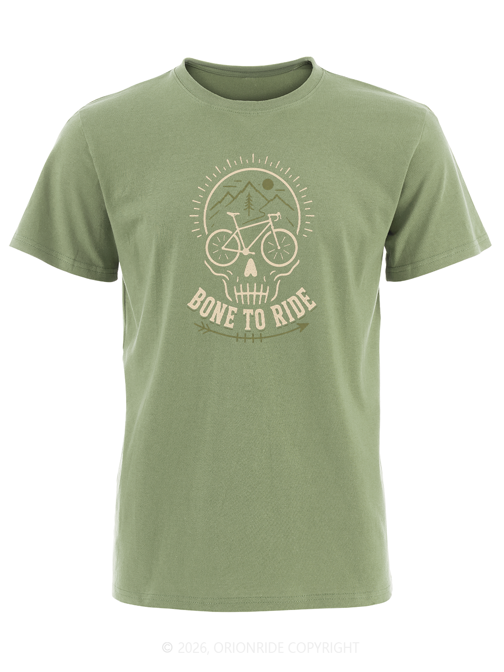 Orionride Skull Bicycle Short Sleeves Bike T-Shirt