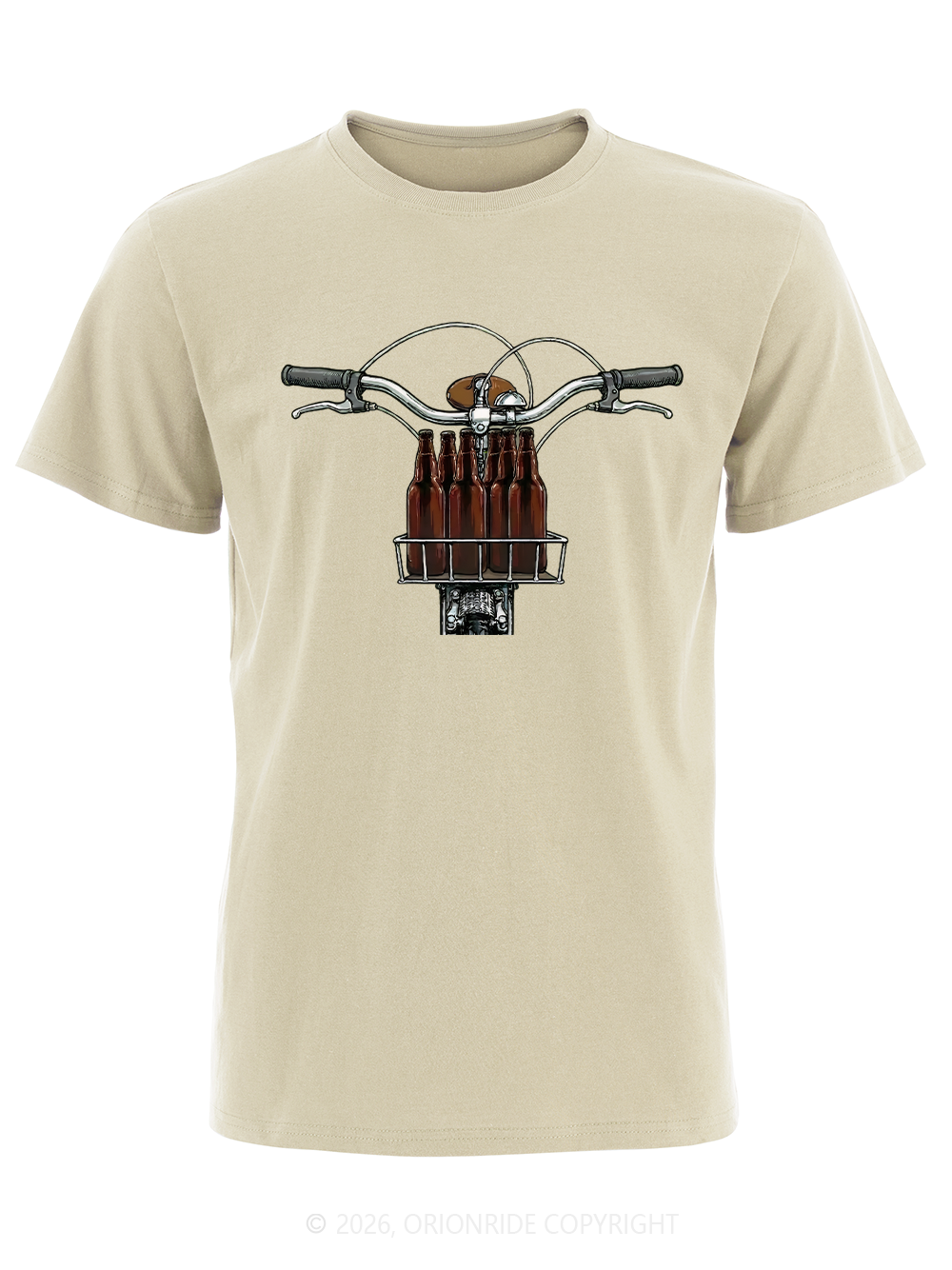 Orionride Beer In The Basket Short Sleeves Bike T-Shirt