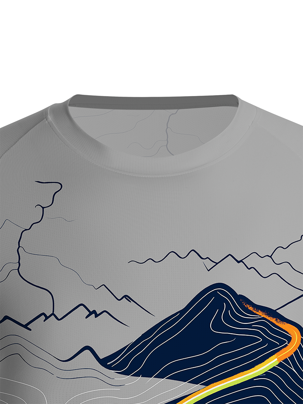 Orionride The Road To The Summit Men's Lightweight Mesh T-shirt