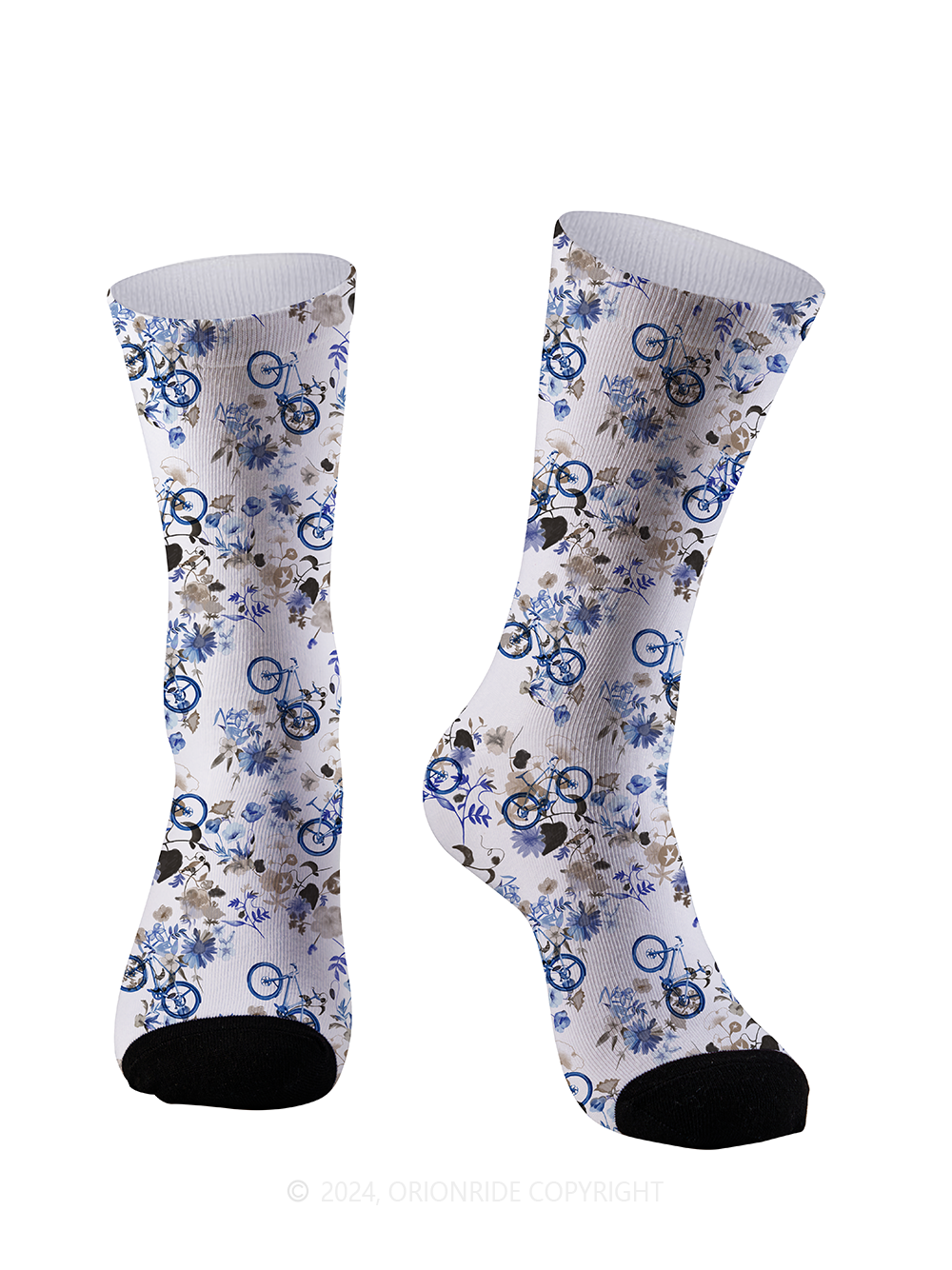 Orionride Bicycle Print Cycling Socks