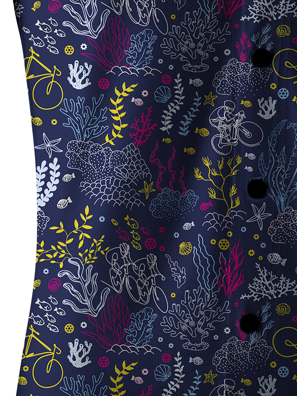 Orionride Coral Bike Men's Stretchy Breathable Long Sleeve Gravel Shirt