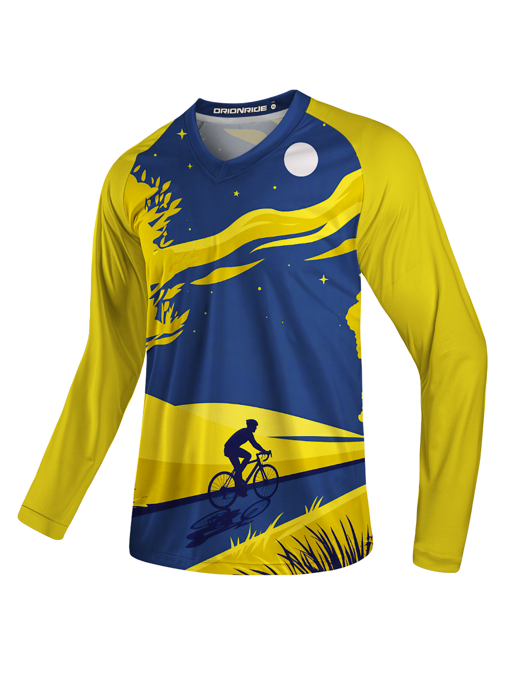 Orionride Nocturnal Golden Flow Long Sleeve Downhill Jersey