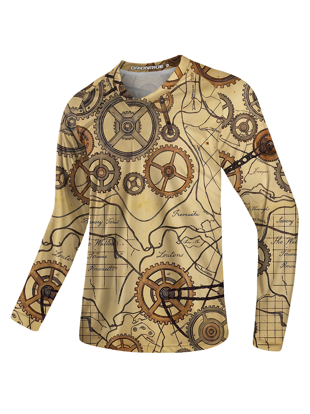 Orionride Cartographic Drivetrain Long Sleeve Downhill Jersey