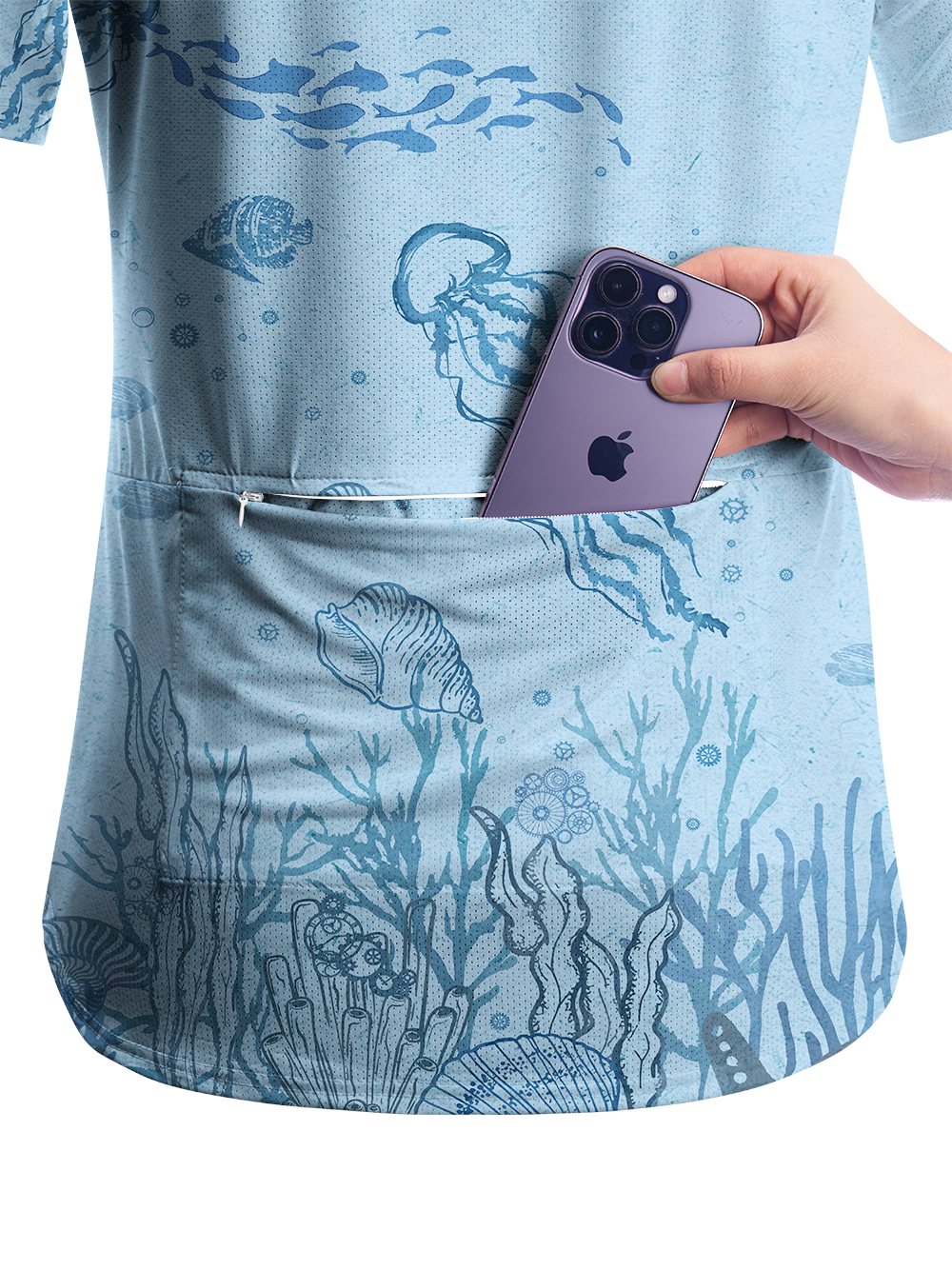 Orionride Ocean Jellyfish Women's Breathable Short Sleeve T-shirt