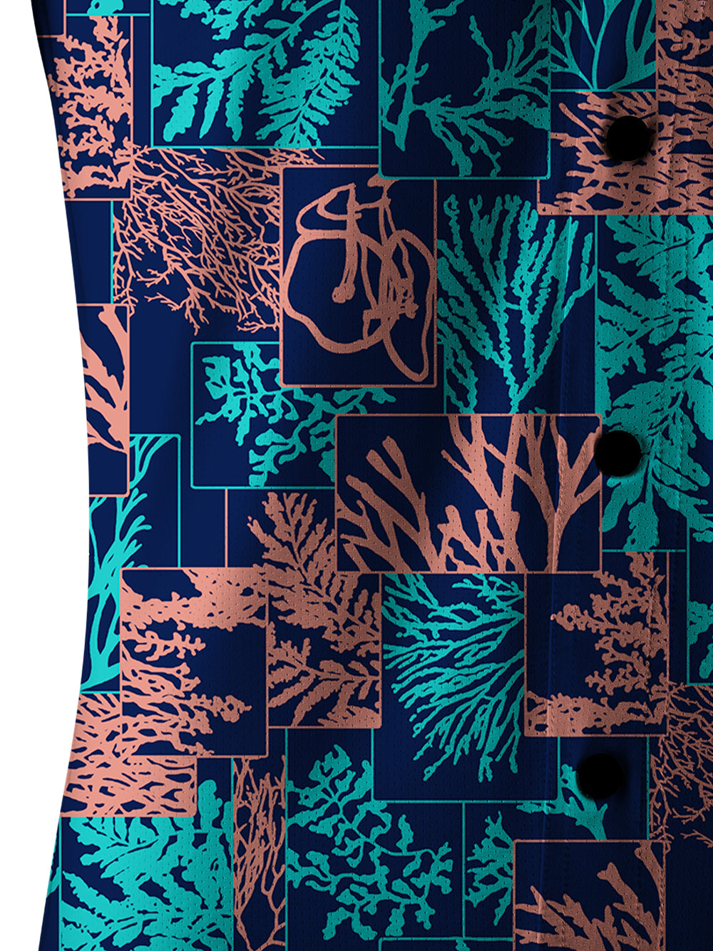 Orionride Coral Reef Cycling Men's Stretchy Breathable Long Sleeve Gravel Shirt