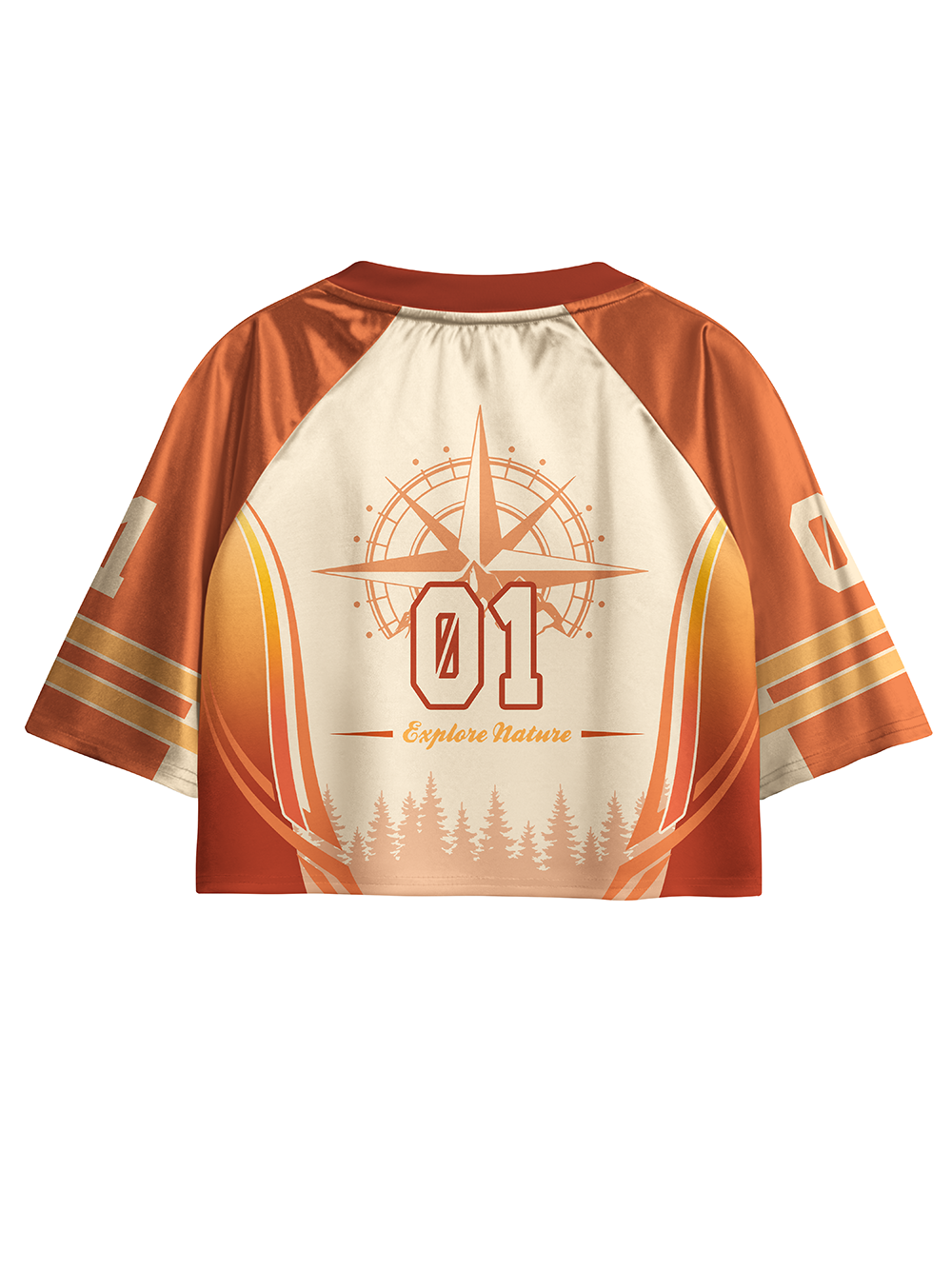 Orionride Vintage Camping Women's Sports Crop Jersey