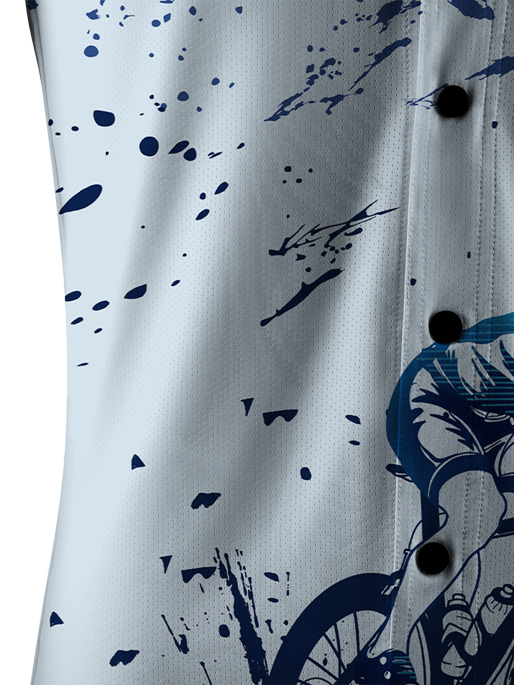 Orionride Ink Art Men's Stretchy Breathable Long Sleeve Gravel Shirt