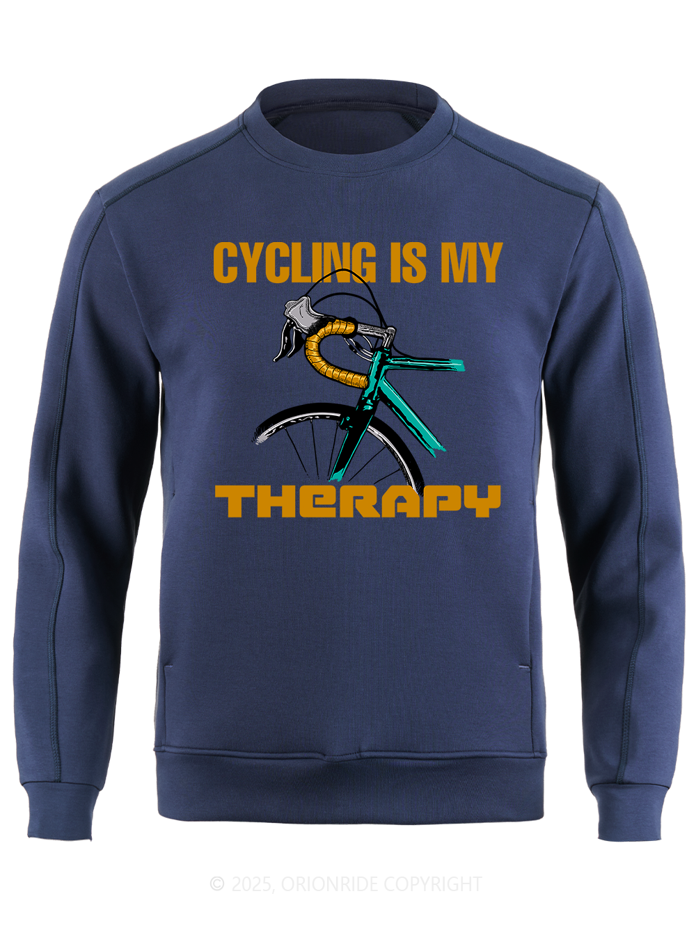 Orionride Cycling Is My Therapy Long Sleeve Bike Sweatshirt