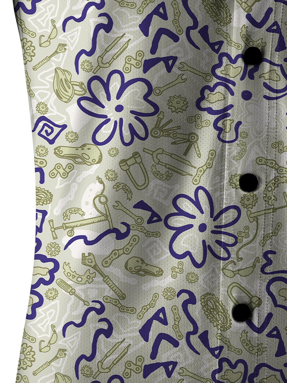 Orionride Deformed Parts Men's Stretchy Breathable Long Sleeve Gravel Shirt