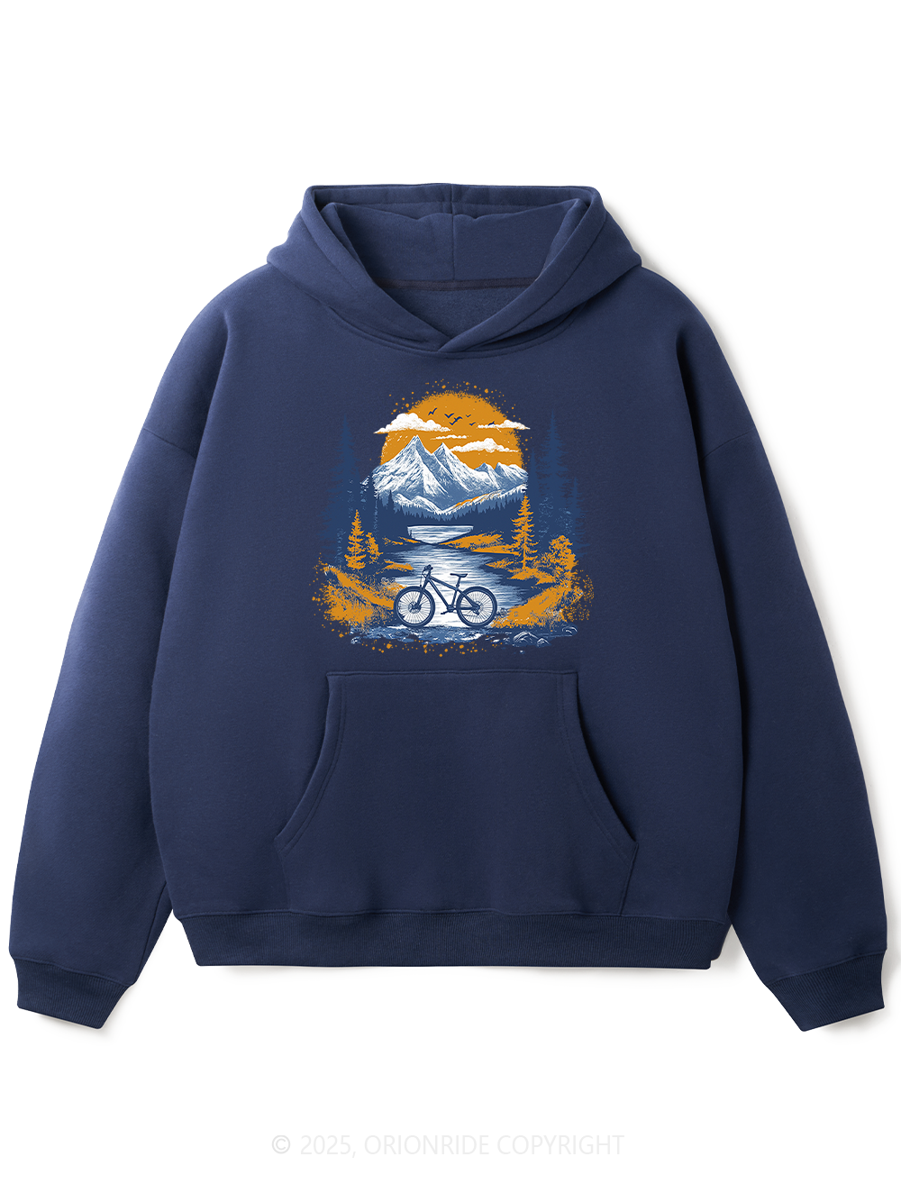 Orionride Sunset Forest Fleece Hoodie