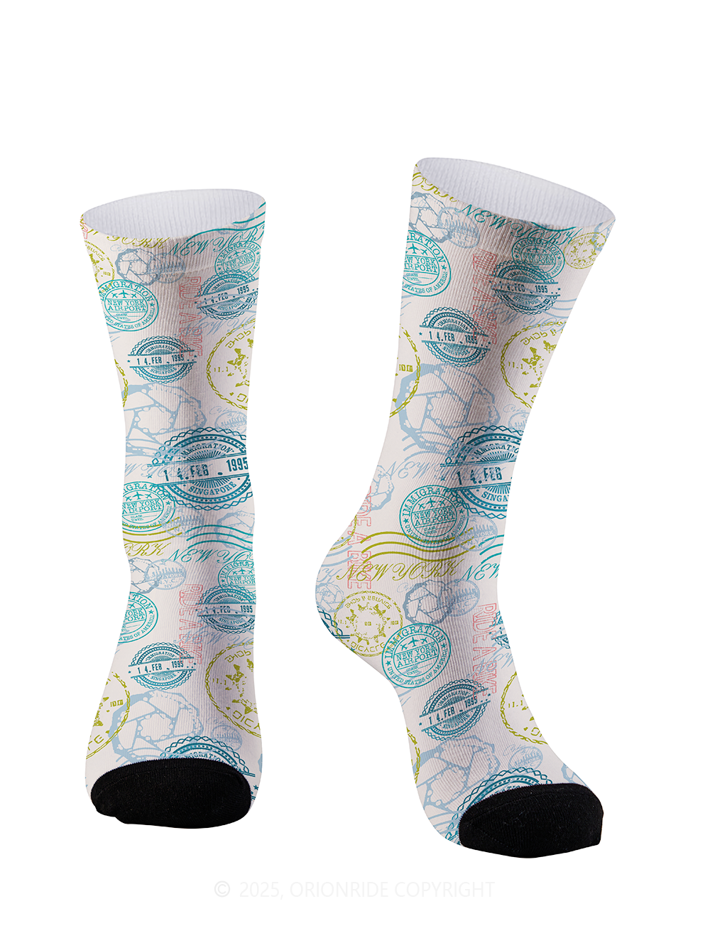 Orionride Color Stamp Cycling Socks