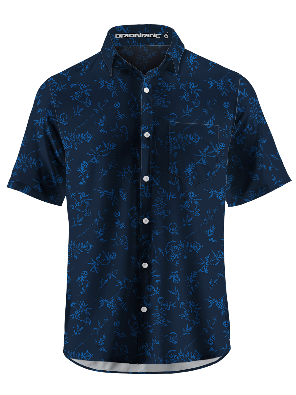 Orionride Leaf Stem Gear Zipper Pockets Ultra Lightweight Short Sleeves Gravel Shirt