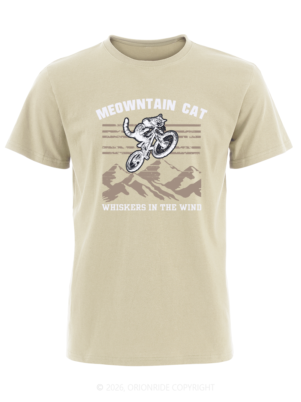 Orionride Cat Riding Short Sleeves Bike T-Shirt
