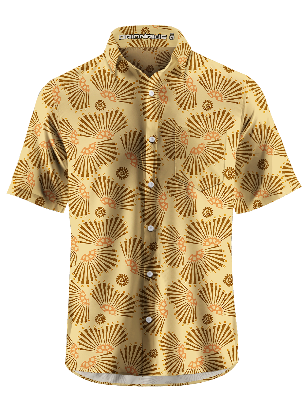 Orionride Radial Gears Zipper Pockets Ultra Lightweight Short Sleeves Gravel Shirt