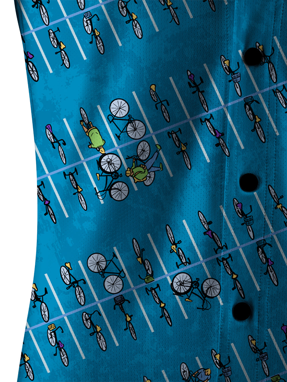 Orionride Bicycle Parking Lot Men's Stretchy Breathable Long Sleeve Gravel Shirt