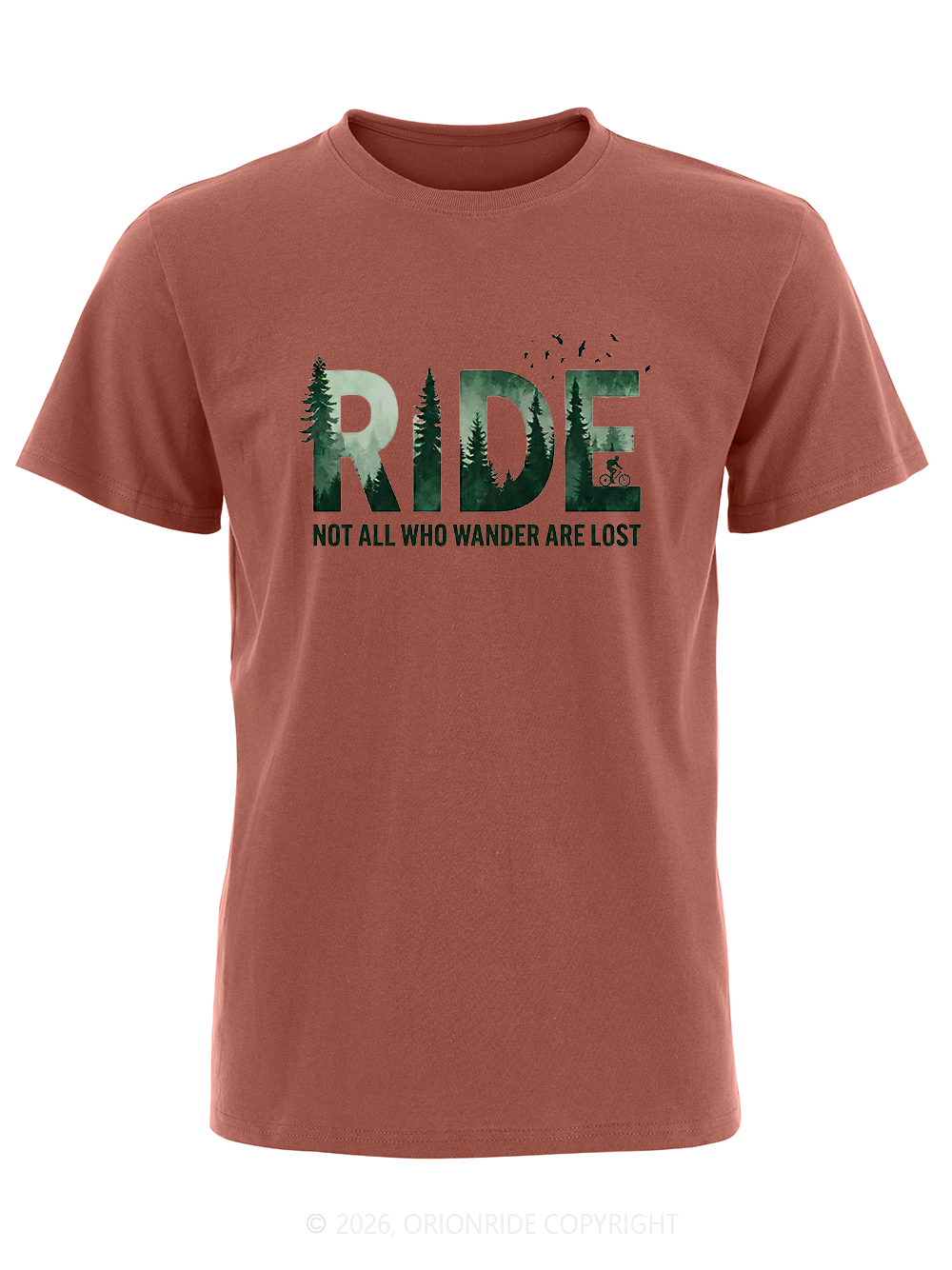 Orionride Forest Silhouette Short Sleeves Bike T-Shirt