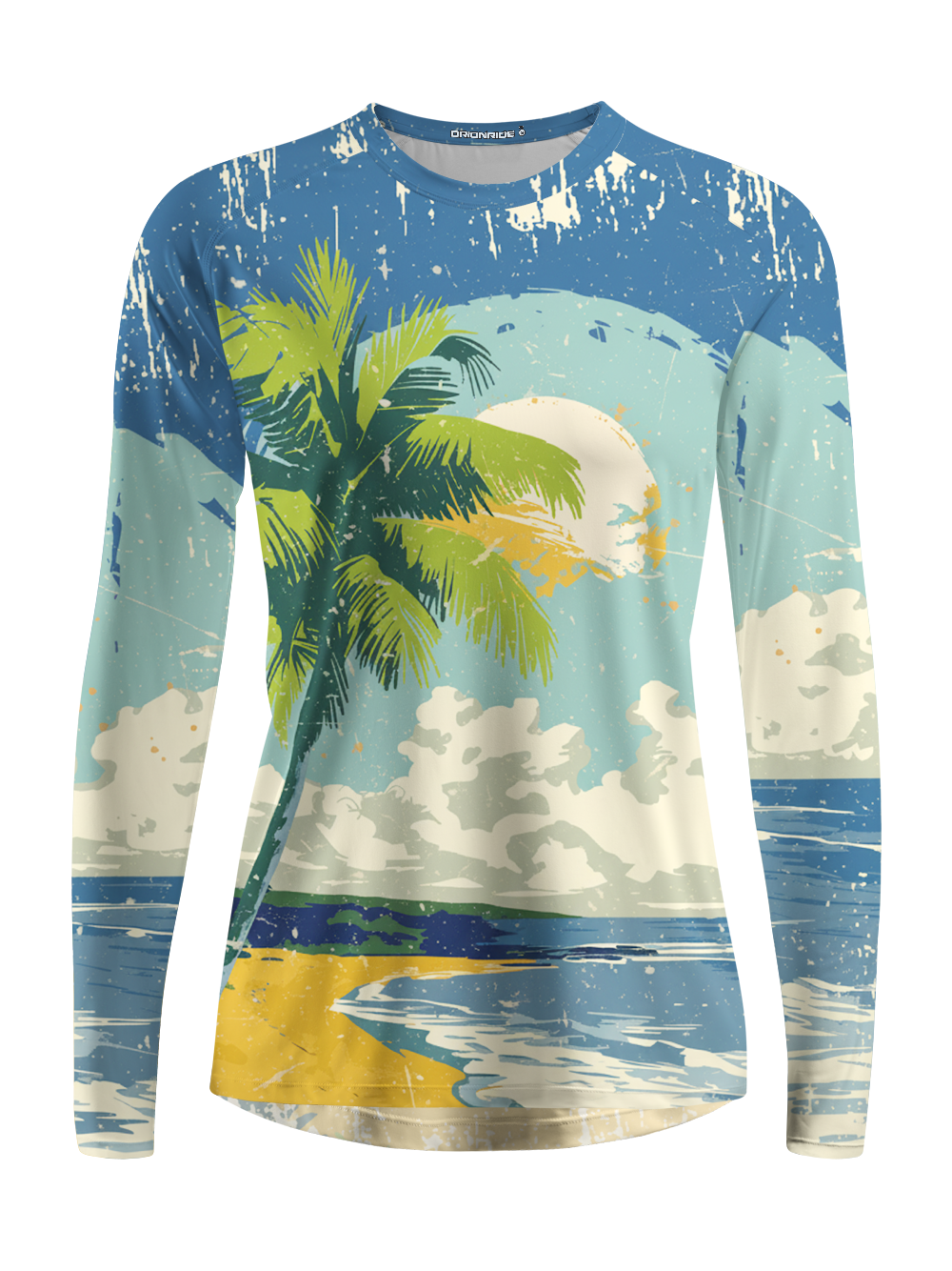 Orionride Tropical Beach Women's Quick Dry Downhill Jersey