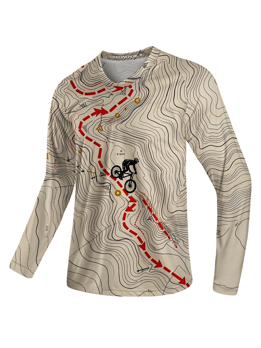 Orionride Topographic Quest Long Sleeve Downhill Jersey