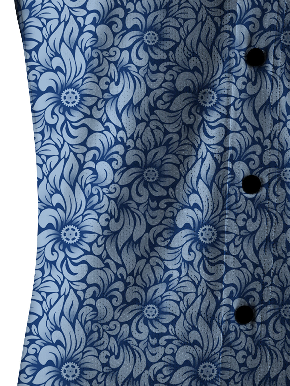 Orionride Swaying Flowers Men's Stretchy Breathable Long Sleeve Gravel Shirt