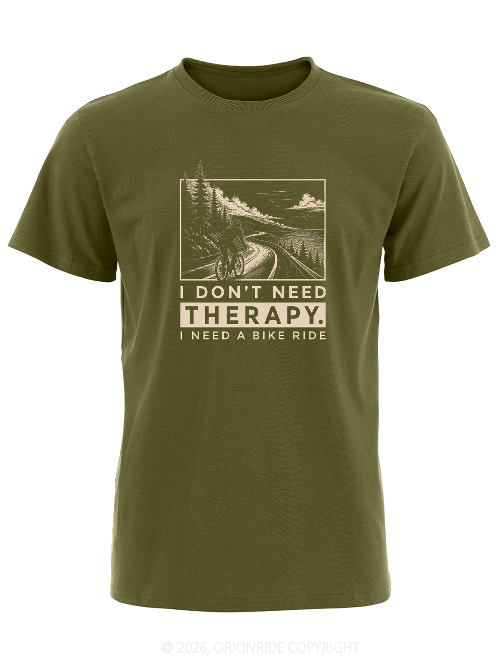 Orionride I Don’T Need Therapy Short Sleeves Bike T-Shirt
